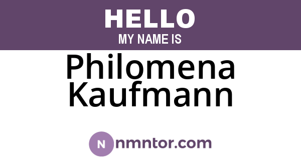 Philomena Kaufmann