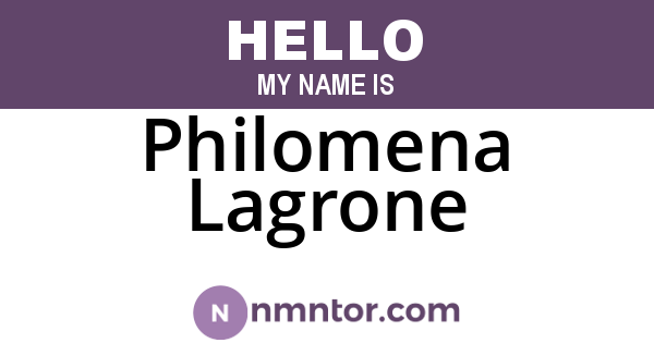 Philomena Lagrone