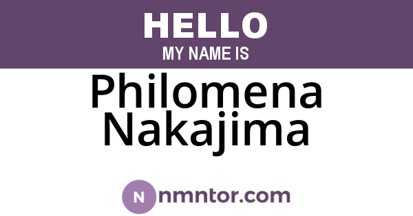 Philomena Nakajima