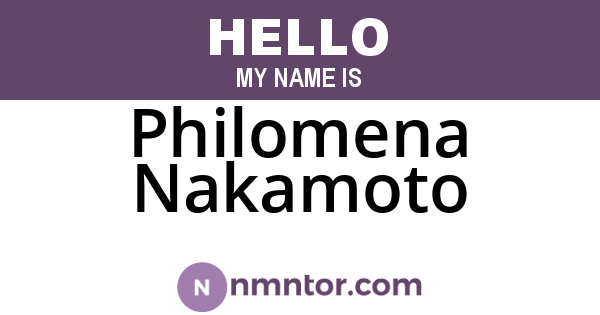 Philomena Nakamoto