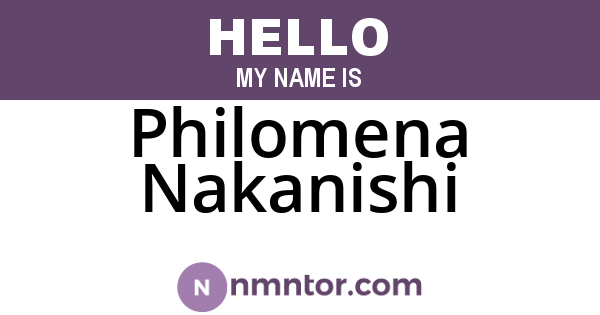 Philomena Nakanishi