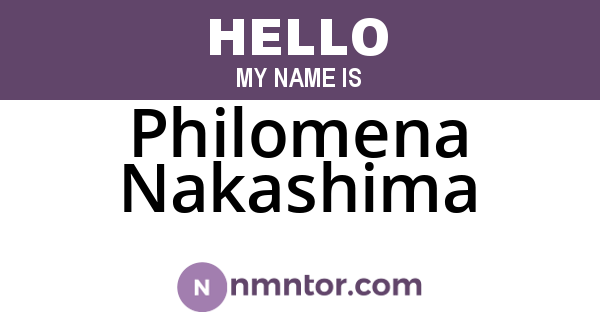 Philomena Nakashima