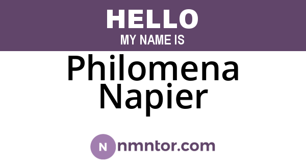 Philomena Napier