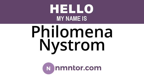 Philomena Nystrom