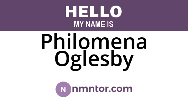 Philomena Oglesby
