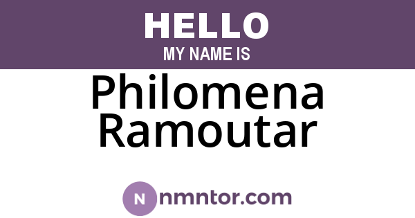 Philomena Ramoutar