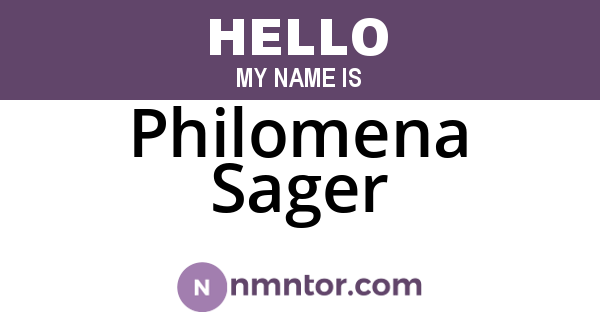 Philomena Sager