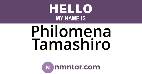 Philomena Tamashiro