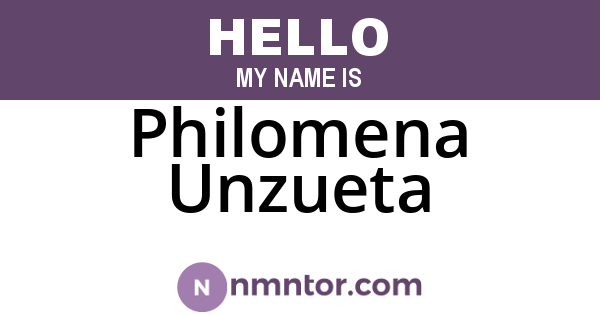 Philomena Unzueta
