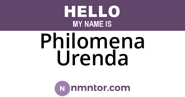 Philomena Urenda