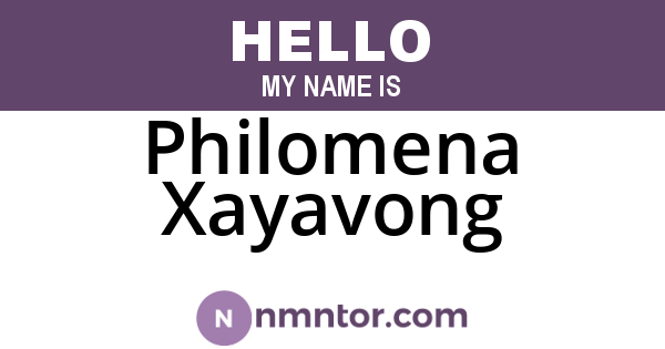 Philomena Xayavong