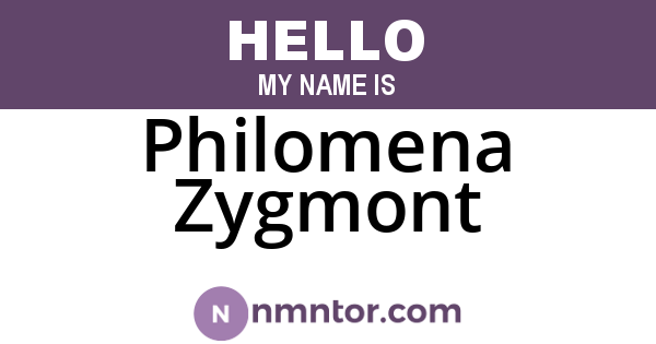 Philomena Zygmont