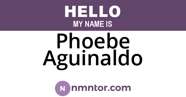 Phoebe Aguinaldo