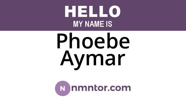 Phoebe Aymar