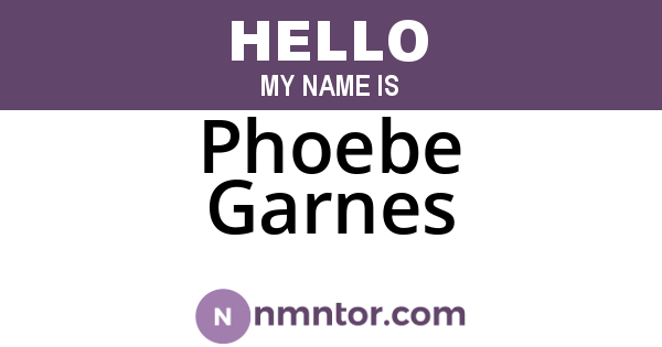 Phoebe Garnes