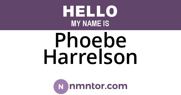 Phoebe Harrelson