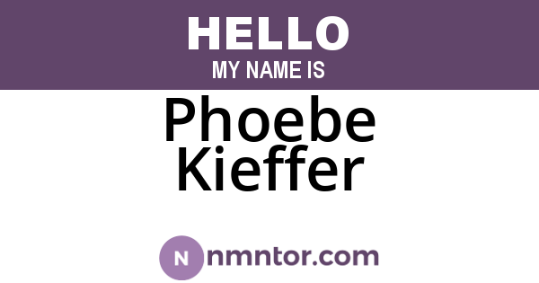Phoebe Kieffer