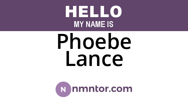 Phoebe Lance