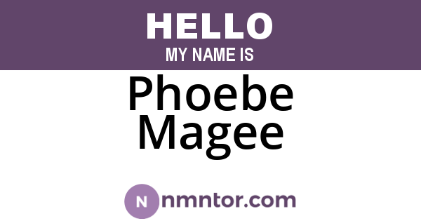 Phoebe Magee