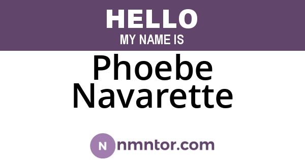 Phoebe Navarette