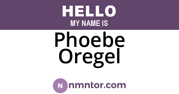 Phoebe Oregel