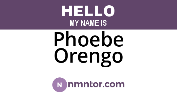 Phoebe Orengo