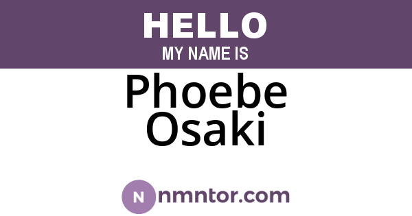 Phoebe Osaki