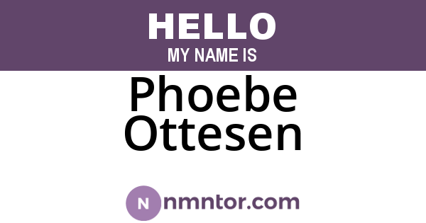 Phoebe Ottesen
