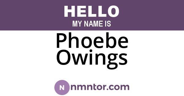 Phoebe Owings
