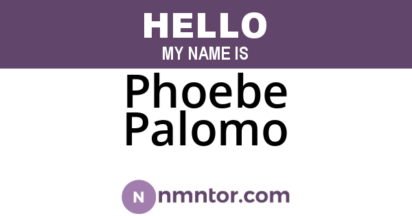 Phoebe Palomo