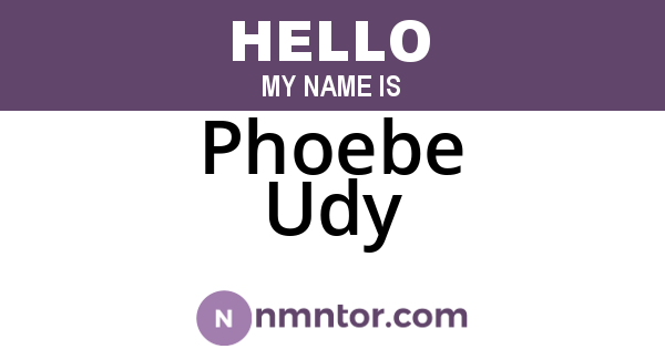Phoebe Udy