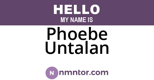 Phoebe Untalan