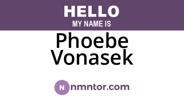 Phoebe Vonasek