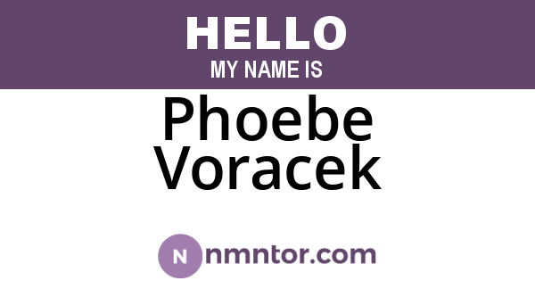 Phoebe Voracek