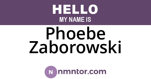 Phoebe Zaborowski