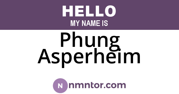 Phung Asperheim
