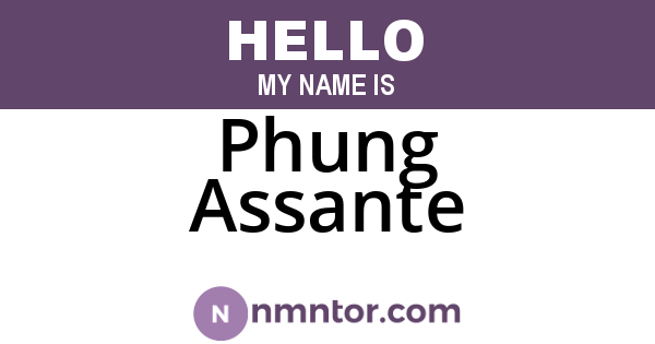 Phung Assante