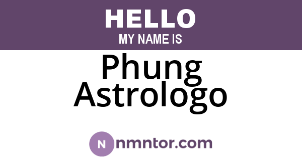 Phung Astrologo