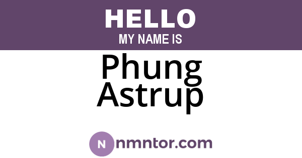 Phung Astrup