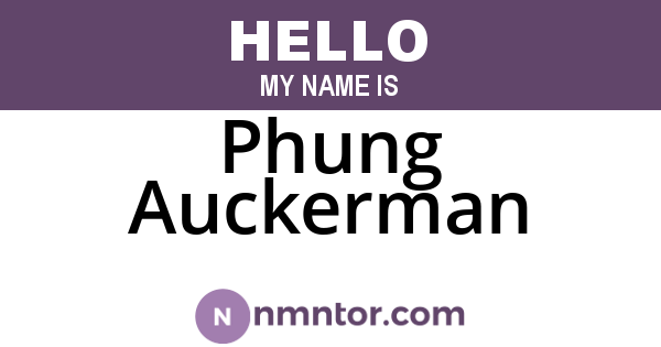 Phung Auckerman