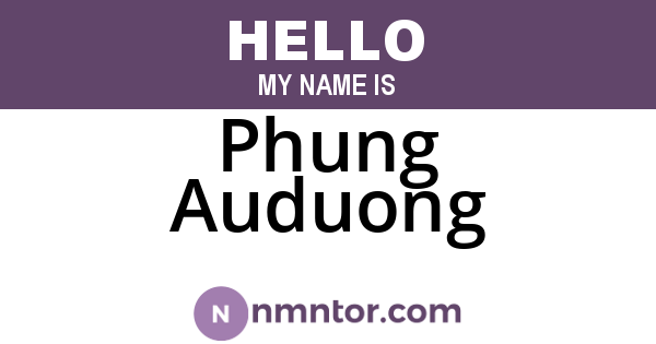 Phung Auduong