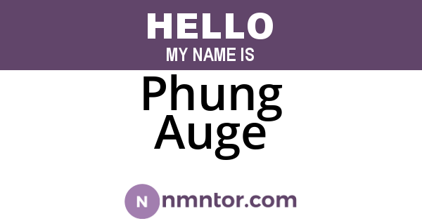 Phung Auge