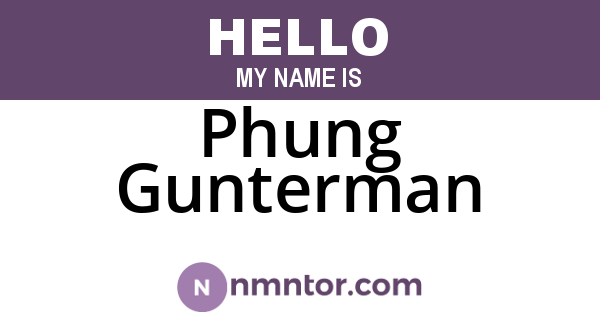 Phung Gunterman