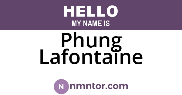 Phung Lafontaine