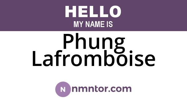 Phung Lafromboise