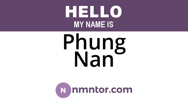 Phung Nan