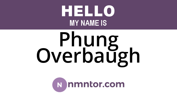 Phung Overbaugh
