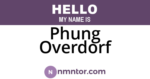 Phung Overdorf
