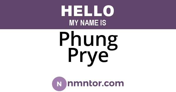 Phung Prye