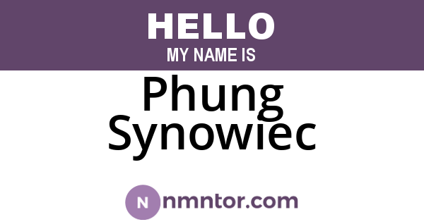 Phung Synowiec